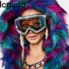 Luxury Rhinestone Snow Goggles - Image 5