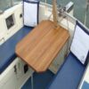 Boat Teak Table Top Rectangular without Caulk-lines - Image 3